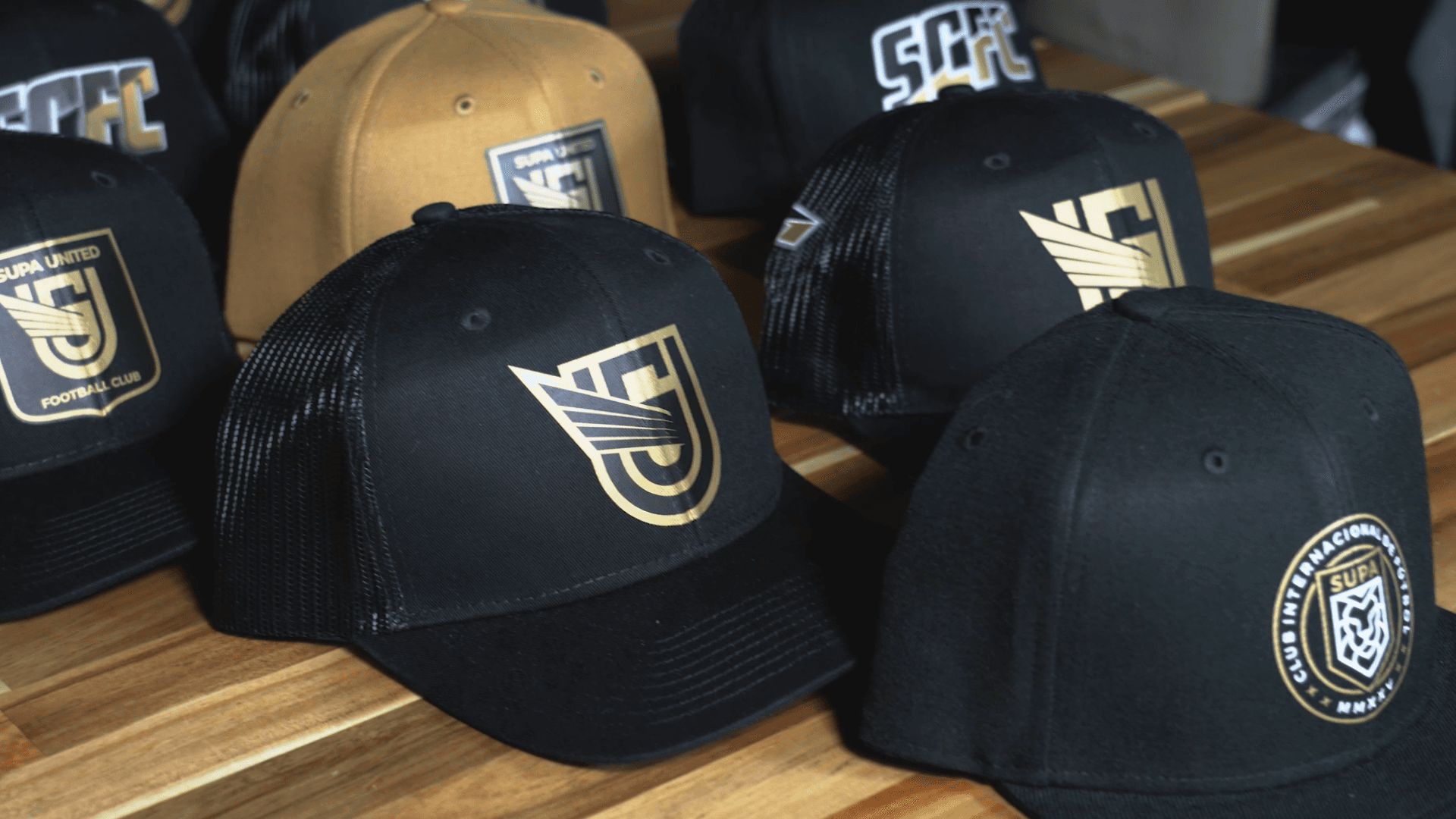 Supacolor Headwear transfers on a range of caps and hats